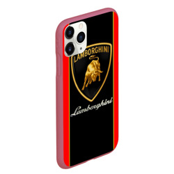 Чехол для iPhone 11 Pro Max матовый Lamborghini - фото 2