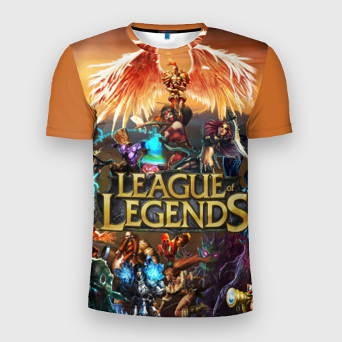 Мужская футболка 3D Slim League of Legends all, цвет 3D печать