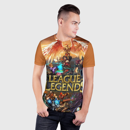 Мужская футболка 3D Slim League of Legends all, цвет 3D печать - фото 3