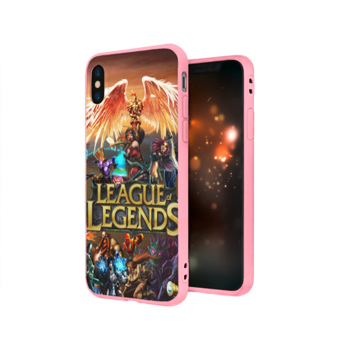 Чехол для iPhone X матовый League of Legends all - фото 3