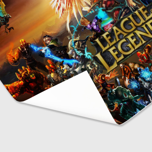 Бумага для упаковки 3D League of Legends all - фото 3