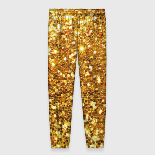 Женские брюки 3D Золотое мерцание, цвет 3D печать - фото 2