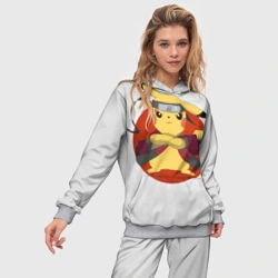 Женский костюм с толстовкой 3D Пикачу ниндзя - фото 2