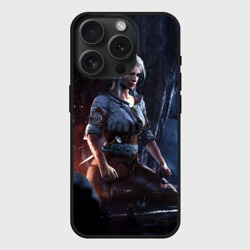 Чехол силиконовый для Apple iPhone 15 Pro матовый Цири