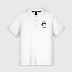 Женское поло хлопок Wrestling