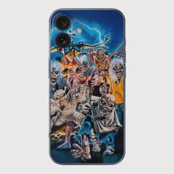 Чехол для iPhone 16 силиконовый с защитой камеры Iron Maiden 1