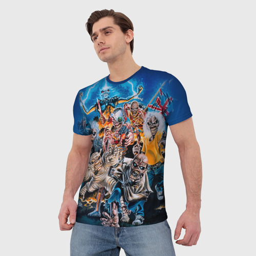 Мужская футболка 3D Iron Maiden 1 - фото 3