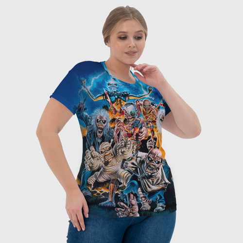 Женская футболка 3D Iron Maiden 1, цвет 3D печать - фото 6