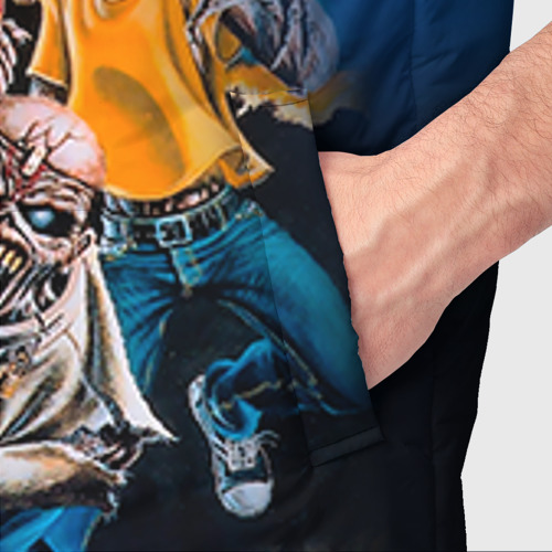 Мужской жилет утепленный 3D Iron Maiden 1, цвет черный - фото 6