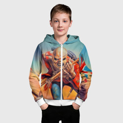 Детская толстовка 3D на молнии Iron Maiden 5 - фото 2