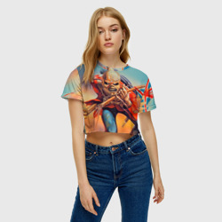 Женская футболка Crop-top 3D Iron Maiden 5 - фото 2