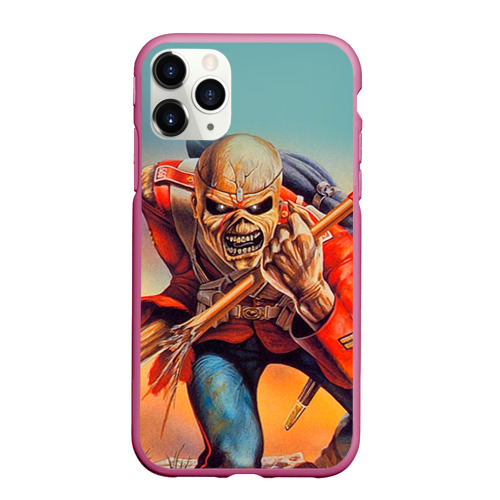 Чехол для iPhone 11 Pro Max матовый Iron Maiden 5, цвет малиновый