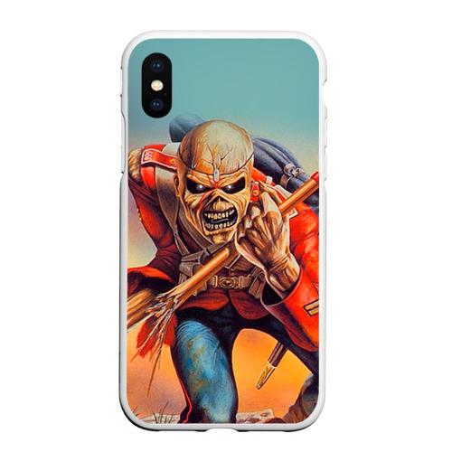 Чехол для iPhone XS Max матовый Iron Maiden 5, цвет белый