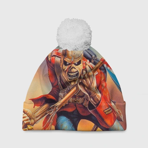 Шапка 3D c помпоном Iron Maiden 5