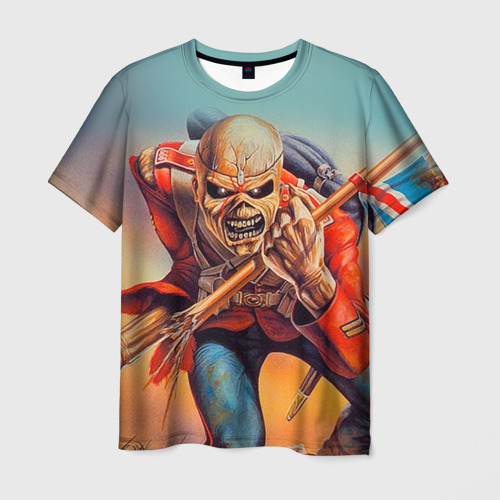 Мужская футболка с принтом Iron Maiden 5, вид спереди №1