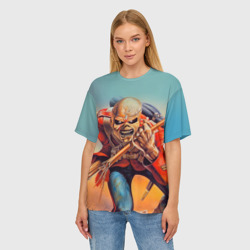 Женская футболка oversize 3D Iron Maiden 5 - фото 2