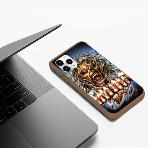 Чехол для iPhone 11 Pro Max матовый Iron Maiden 6, цвет коричневый - фото 5