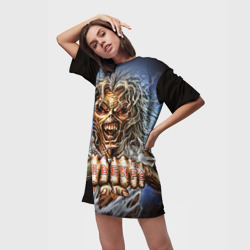 Платье-футболка 3D Iron Maiden 6 - фото 2
