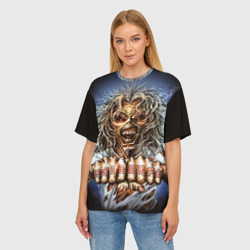 Женская футболка oversize 3D Iron Maiden 6 - фото 2