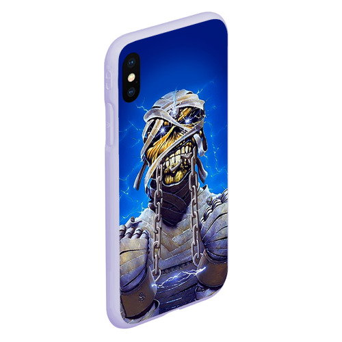 Чехол для iPhone XS Max матовый Iron Maiden 7, цвет светло-сиреневый - фото 3