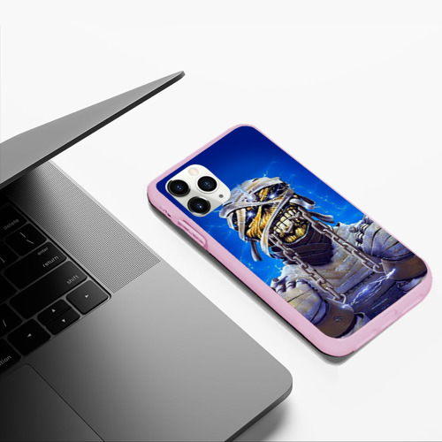 Чехол для iPhone 11 Pro Max матовый Iron Maiden 7, цвет розовый - фото 5