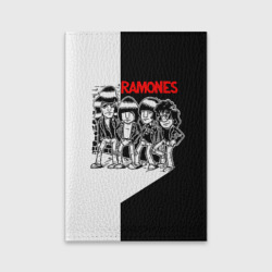 Обложка для паспорта матовая кожа Ramones 1