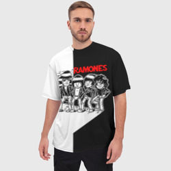 Мужская футболка oversize 3D Ramones 1 - фото 2