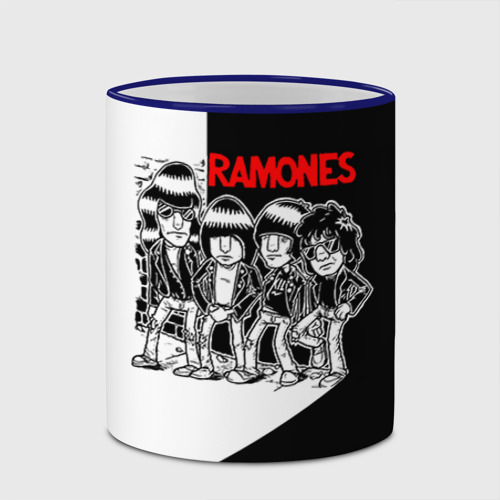 Кружка с полной запечаткой Ramones 1, цвет Кант синий - фото 4