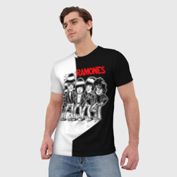 Мужская футболка 3D Ramones 1 - фото 2