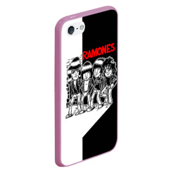 Чехол для iPhone 5/5S матовый Ramones 1 - фото 2