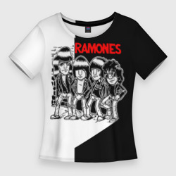 Женская футболка 3D Slim Ramones 1