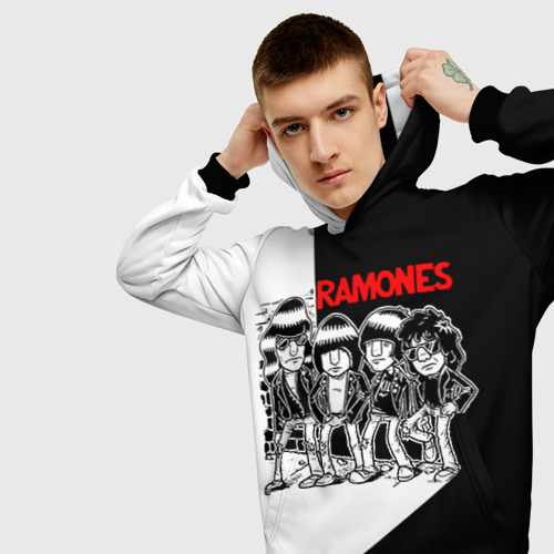 Мужская толстовка 3D Ramones 1, цвет черный - фото 5