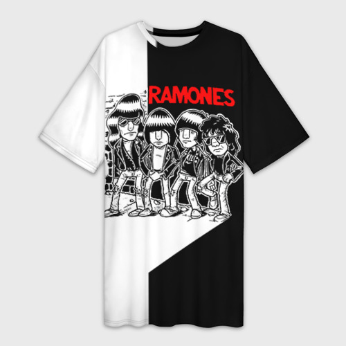 Платье-футболка 3D Ramones 1, цвет 3D печать