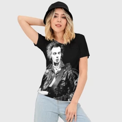 Женская футболка 3D Slim Сид Вишес - фото 2