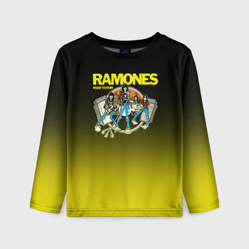 Детский лонгслив 3D Ramones 6, цвет 3D печать