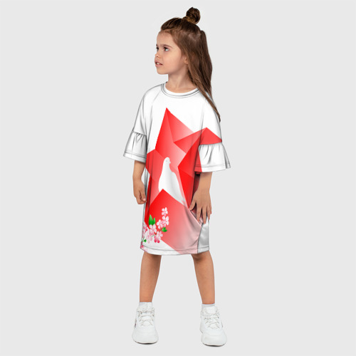 Детское платье 3D День победы 1, цвет 3D печать - фото 3