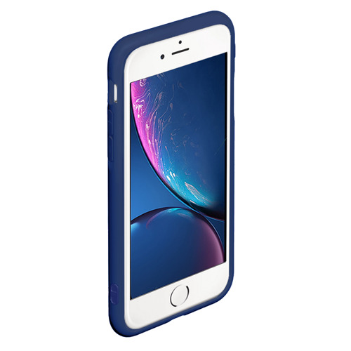 Чехол для iPhone 6Plus/6S Plus матовый За родину, цвет темно-синий - фото 2