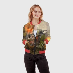 Женский бомбер 3D День победы - фото 2