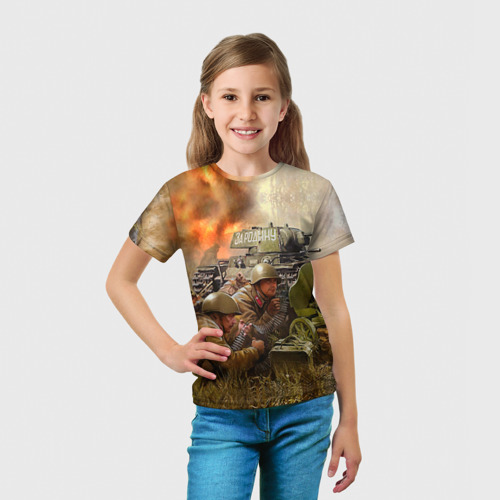 Детская футболка 3D День победы, цвет 3D печать - фото 5