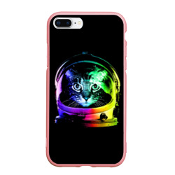 Чехол для iPhone 7Plus/8 Plus матовый Кот космонавт