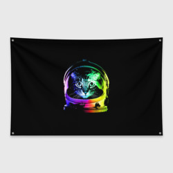 Флаг-баннер Кот космонавт