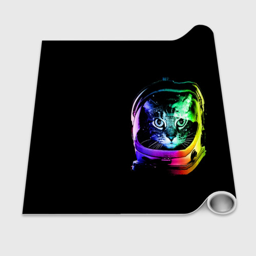 Бумага для упаковки 3D Кот космонавт - фото 2