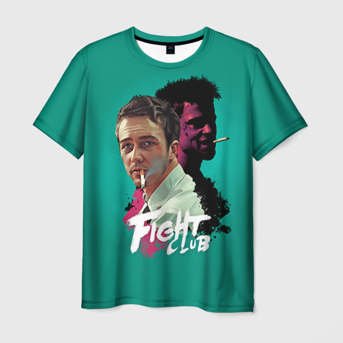 Мужская футболка с принтом Fight club, вид спереди №1