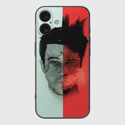 Чехол для iPhone 16 силиконовый с защитой камеры Бойцовский клуб