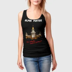 Женская майка 3D МГУ alma mater - фото 2