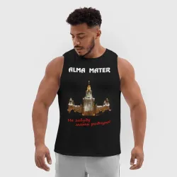 Мужская спортивная майка 3D МГУ alma mater - фото 2