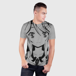 Мужская футболка 3D Slim Аниме девушка - фото 2