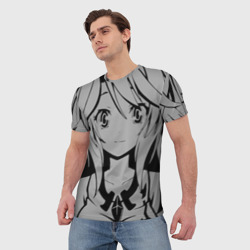 Мужская футболка 3D Аниме девушка - фото 2