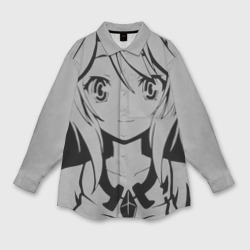 Мужская рубашка oversize 3D Аниме девушка