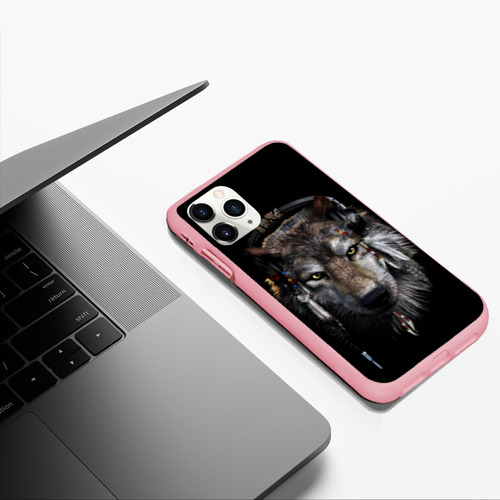 Чехол для iPhone 11 Pro Max матовый с принтом Волк, фото #5
